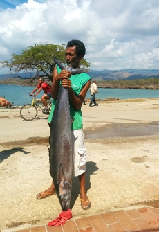 Local fisherman in La Boca, Cuba